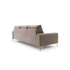 Трехместный диван Velvet Larnite, 222x102x90 см, цвет коричневый цена и информация | Диваны | hansapost.ee
