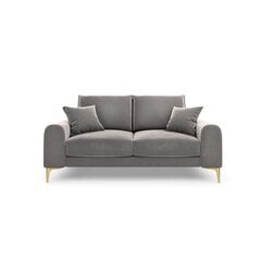 Двухместный диван Velvet Larnite, 172x102x90 см, светло-серый цена и информация | Диваны | hansapost.ee
