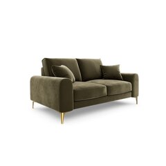 Dvivietė sofa Velvet Larnite, 172x102x90 cm, žalia цена и информация | Диваны | hansapost.ee