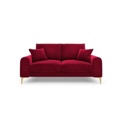 Двухместный диван Velvet Larnite, 172x102x90 см, красный цвет цена и информация | Диваны | hansapost.ee
