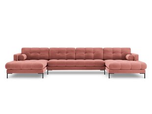 Мягкий уголок Cosmopolitan Design Bali 7S-V, розовый/черный цена и информация | Угловые диваны | hansapost.ee