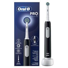 Oral-B Pro Series 1 Black Cross Action price and information | Elektrilised hambaharjad | hansapost.ee