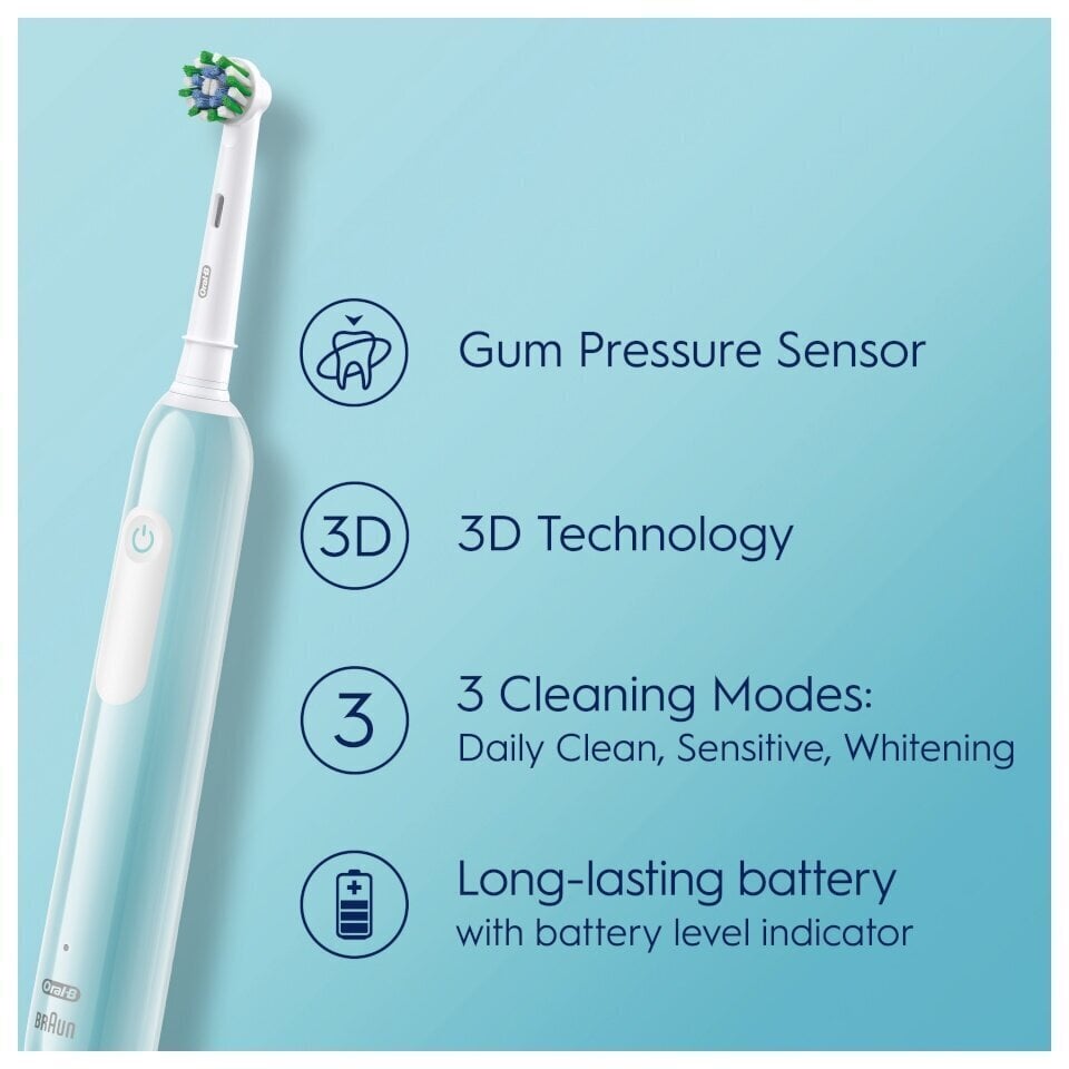 Oral-B Pro Series 1 Caribbean Blue Cross Action hind ja info | Elektrilised hambaharjad | hansapost.ee