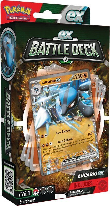 Lauamäng Pokemon TCG Battle Deck EX Lucario, ENG hind ja info | Lauamängud ja mõistatused perele | hansapost.ee