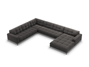 Pehme nurgadiivan Cosmopolitan Design Bali 7S-VUL, tumehall/must price and information | Corner sofas and corner sofa beds | hansapost.ee