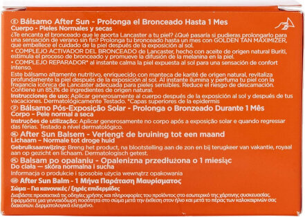 Kreem After Sun Lancaster Golden Tan Maximizer (200 ml) hind ja info | Päikesekaitse ja päevitusjärgsed kreemid | hansapost.ee