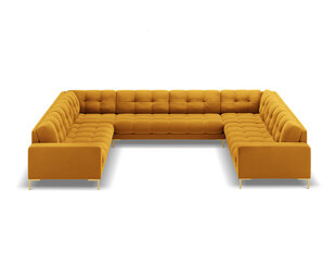 Мягкий уголок Cosmopolitan Design Bali 9S-VU, желтый/золотистый цвет цена и информация | Угловые диваны | hansapost.ee