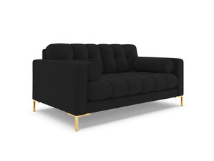 Двухместный диван Cosmopolitan Design Bali 2S, черный/золотой цвет цена и информация | Диваны | hansapost.ee