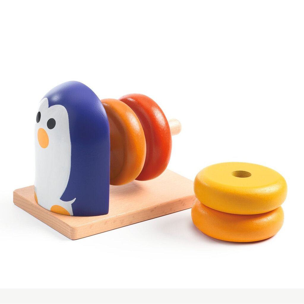 Puidust ladumise mäng - Pingviin, Djeco DJ06218 hind ja info | Beebide mänguasjad | hansapost.ee