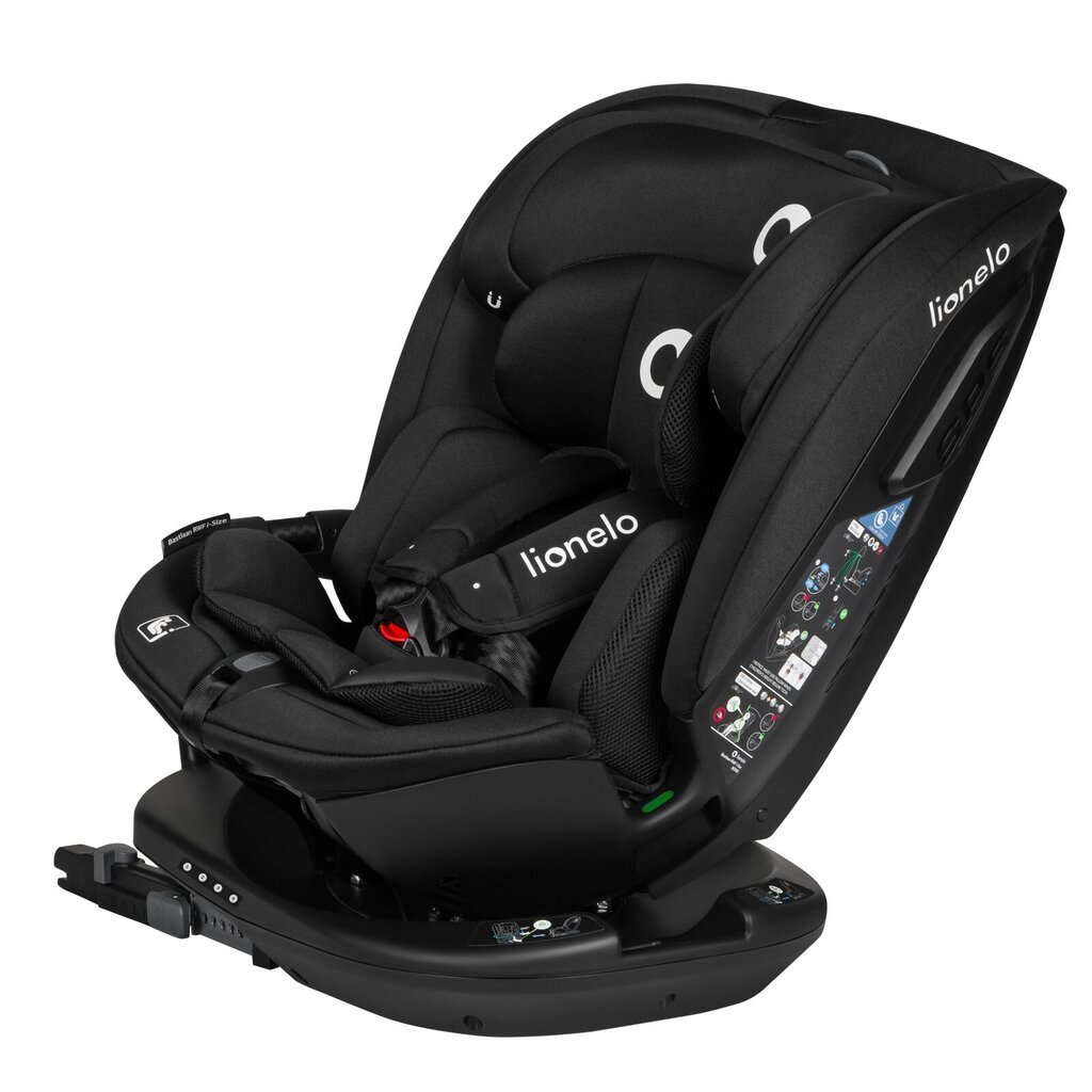 Turvatool Lionelo Bastiaan RWF i-Size, 0-36 kg, Black Carbon hind ja info | Turvatoolid ja turvahällid | hansapost.ee