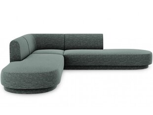 Simetrinė kampinė sofa Micadoni Miley, 220 x 220 x 74, žalia цена и информация | Диваны | hansapost.ee