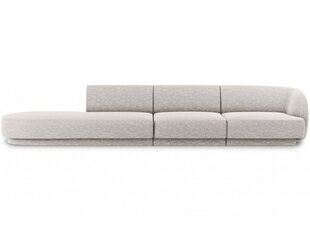 Левосторонний диван Micadoni Miley, 302 x 85 x 74 см, серый цена и информация | Диваны | hansapost.ee