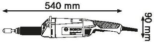 Электрическая прямая шлифовальная машина Bosch 0601209200, 1050 Вт, без аккумулятора и зарядного устройства цена и информация | Шлифовальные машины | hansapost.ee