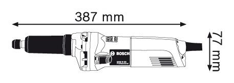 Sirglihvmasin Bosch GGS 8 CE Professional 0601222100 цена и информация | Lihvmasinad | hansapost.ee