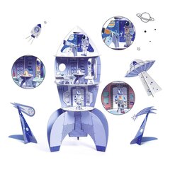 Раскрась-Собери-Играй (DIY) - Космическая ракета, DJECO DJ08009 цена и информация | Развивающие игрушки для детей | hansapost.ee