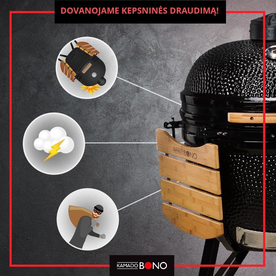 Keraamiline grill KAMADO BONO MINIMO 40 cm, punane цена и информация | Grillid | hansapost.ee