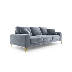 Трехместный диван Velvet Larnite, 222x102x90 см, светло-синий цвет цена и информация | Диваны | hansapost.ee