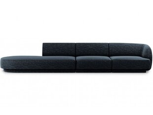 Левосторонний диван Micadoni Miley, 302 x 85 x 74 см, синий цена и информация | Диваны | hansapost.ee