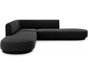 Симметричный угловой диван Micadoni Miley, 220 x 220 x 74, черный цена и информация | Диваны | hansapost.ee