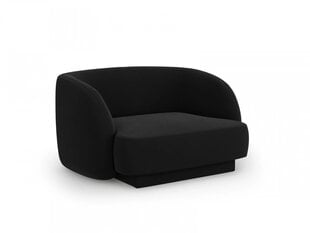 Бархатное кресло Micadoni Miley, 109 x 85 x 74, черный цвет цена и информация | Кресла для отдыха | hansapost.ee