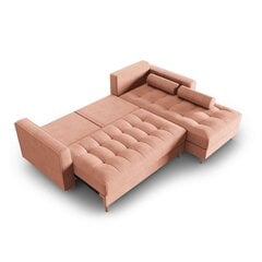 Правосторонний угловой диван Velvet Gobi, 240x175x96 см, розовый цена и информация | Угловые диваны | hansapost.ee