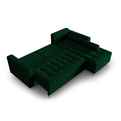 Правосторонний угловой диван Velvet Gobi, 240x175x96 см, зеленый цена и информация | Угловые диваны | hansapost.ee