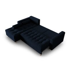 Левосторонний угловой диван Velvet Gobi, 240x175x96 см, темно-синий цена и информация | Угловые диваны | hansapost.ee