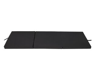 Складной матрас Hobbygarden Alex L, 60x180 см, черный цена и информация | Матрасы | hansapost.ee