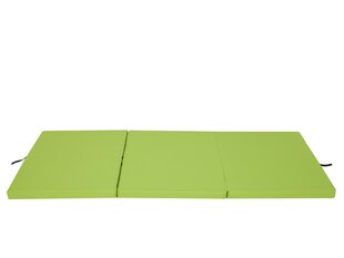Складной матрас Hobbygarden Alex XL, 80x195 см, зеленый цена и информация | Матрасы | hansapost.ee