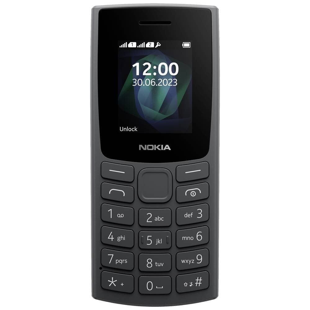 Nokia 105 (2023) TA-1569 Single SIM Charcoal цена и информация | Telefonid | hansapost.ee