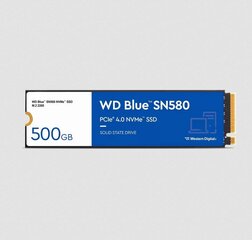 WD Blue SN580 WDS500G3B0E цена и информация | Внутренние жёсткие диски (HDD, SSD, Hybrid) | hansapost.ee