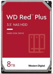 WD Red Plus (WD80EFZZ) цена и информация | Внутренние жёсткие диски (HDD, SSD, Hybrid) | hansapost.ee