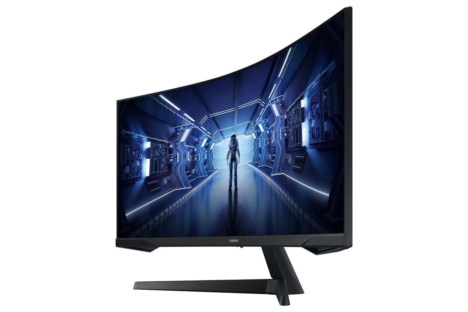 Samsung Monitor 34 tolli LC34G55TWWPXEN VA 3440x1440 Ultra WQHD 21:9 kinoformaat 1xHDMI/1xDP 1ms (MPRT) kumer 165Hz hind ja info | Monitorid | hansapost.ee