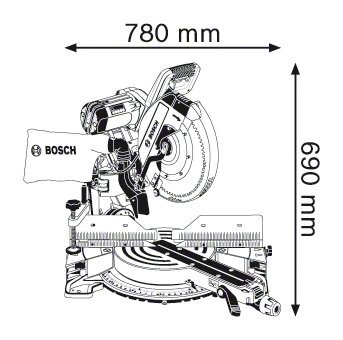 Ketassaag Bosch GCM 12 GDL 0601B23600 цена и информация | Elektrilised saed, ketassaed ja tarvikud | hansapost.ee