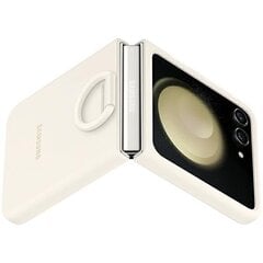 Etui Samsung EF-PF731TUEGWW Z Flip5 F731 kremowy|cream Silicone Case with Ring цена и информация | Чехлы для телефонов | hansapost.ee