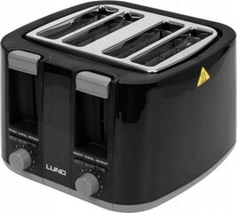 Lund 67501 black 1500 W цена и информация | Тостеры | hansapost.ee