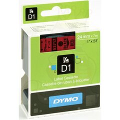 Dymo lint D1 24mmx7m must/punasel 53717/5 цена и информация | Аксессуары для принтера | hansapost.ee