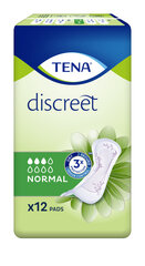 Pesukaitsmed Tena Discreet Normal 12 tk. цена и информация | Тампоны, гигиенические прокладки для критических дней, ежедневные прокладки | hansapost.ee