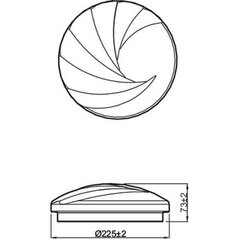 Laevalgusti Philips Shell Ø 25 cm Valge hind ja info | Laelambid | hansapost.ee