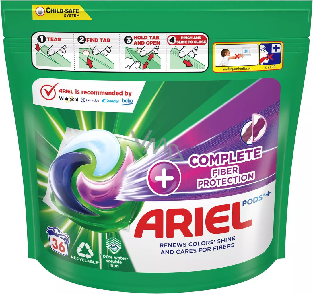 Ariel Complete pesukapslid, 36 tk цена и информация | Pesuvahendid | hansapost.ee