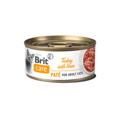 Brit Care täiskasvanud kassidele koos kalkuni ja singiga, 24 x 70 g hind ja info | Brit Care Kassid | hansapost.ee