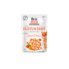 Brit Care Fillets in gravy täiskasvanud kassidele koos kanaga, 24 x 85 g hind ja info | Kassikonservid | hansapost.ee