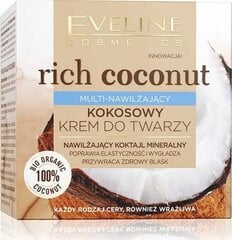 Увлажняющий крем для лица Eveline Rich Coconut, 50 мл цена и информация | Кремы для лица | hansapost.ee