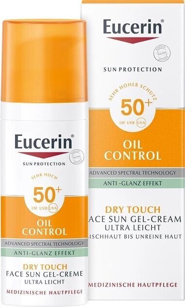 Kaitsev kreem näogeelile Oil Control SPF 50+ 50 ml цена и информация | Päikesekaitse ja päevitusjärgsed kreemid | hansapost.ee