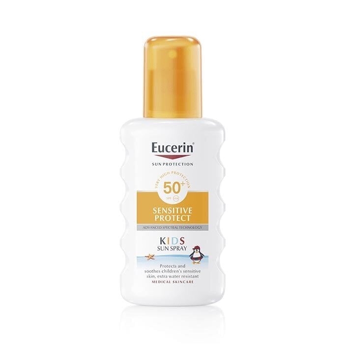 Eucerin Kids Sun Spray SPF 50+ - Väga kõrge kaitsega päikesekaitsesprei lastele 200 ml hind ja info | Päikesekaitse ja päevitusjärgsed kreemid | hansapost.ee