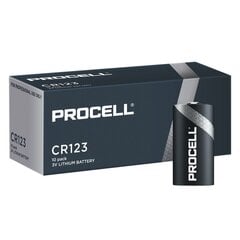 Patareid Duracell Procell CR123 3V, 10 tk hind ja info | Patareid | hansapost.ee