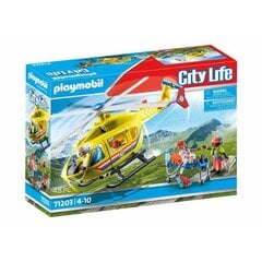 Konstruktor Playset Playmobil 71203 City Life Rescue Helicopter 48 tk hind ja info | Klotsid ja konstruktorid | hansapost.ee