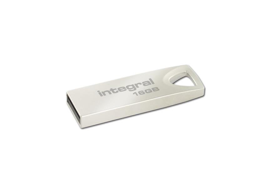 Mälupulk Integral USB 16GB ARC, slim metal цена и информация | Mälupulgad | hansapost.ee