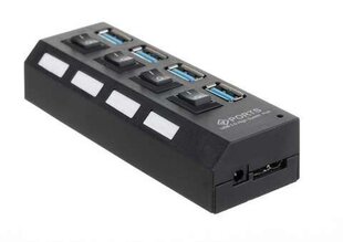 USB jaotur - 4 USB 3.0 hind ja info | Iso Trade Arvutid ja IT- tehnika | hansapost.ee