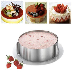 Reguleeritav koogivorm, 16-30 cm price and information | Baking utensils and accessories | hansapost.ee